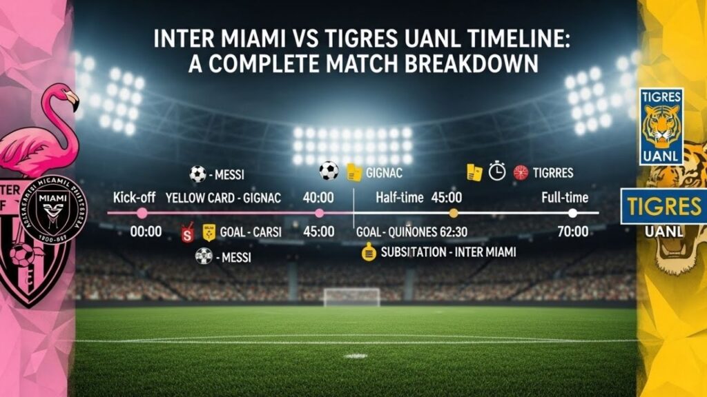 Inter Miami vs Tigres UANL timeline