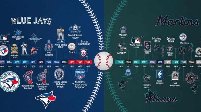 Toronto Blue Jays vs Miami Marlins Timeline